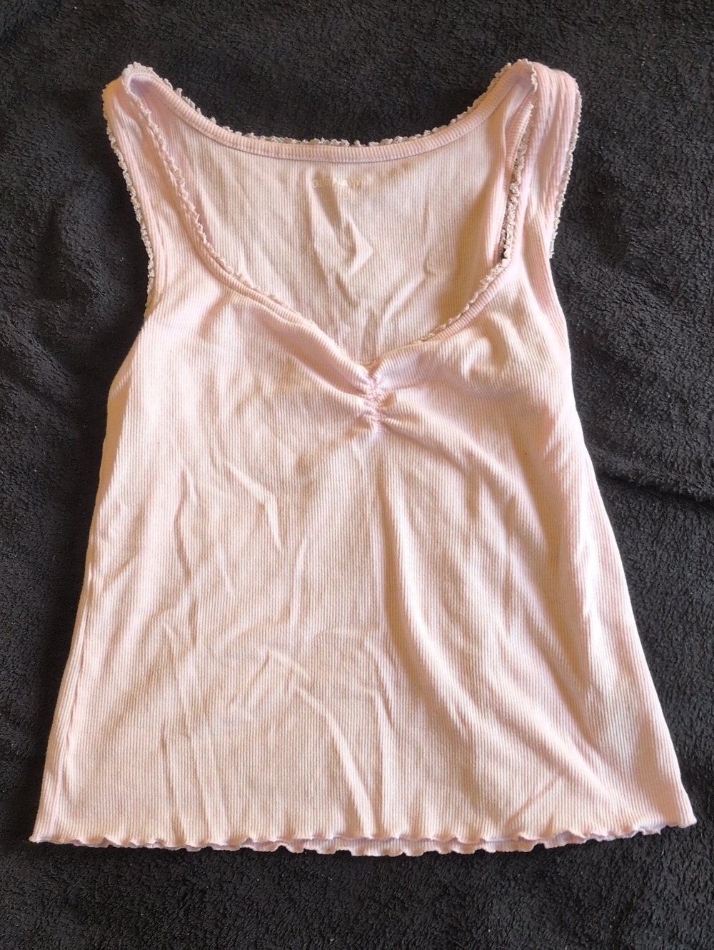 Old Navy Light Pink Ribbed Tank Top